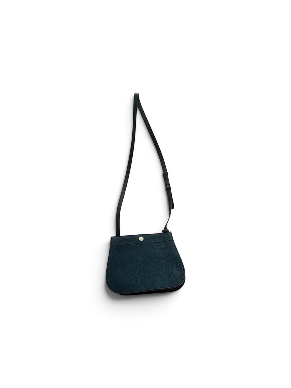 Loro Piana Navy Textured Leather Crossbody Bag
